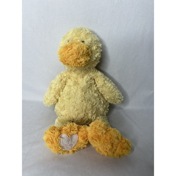 Manhattan Toy Easter Floppy Textured Duck Plush 14 Inch Stuffed Animal - Picture 1 of 12